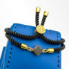 Adjustable Thread VCA Black Pearl Bracelet